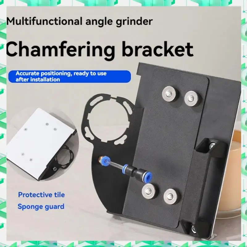 

FIZP 100 Type Angle Grinder Stand For Tile 45° Chamfer Cutting Metal Tile Chamfering Frame Chamferer Tools Black