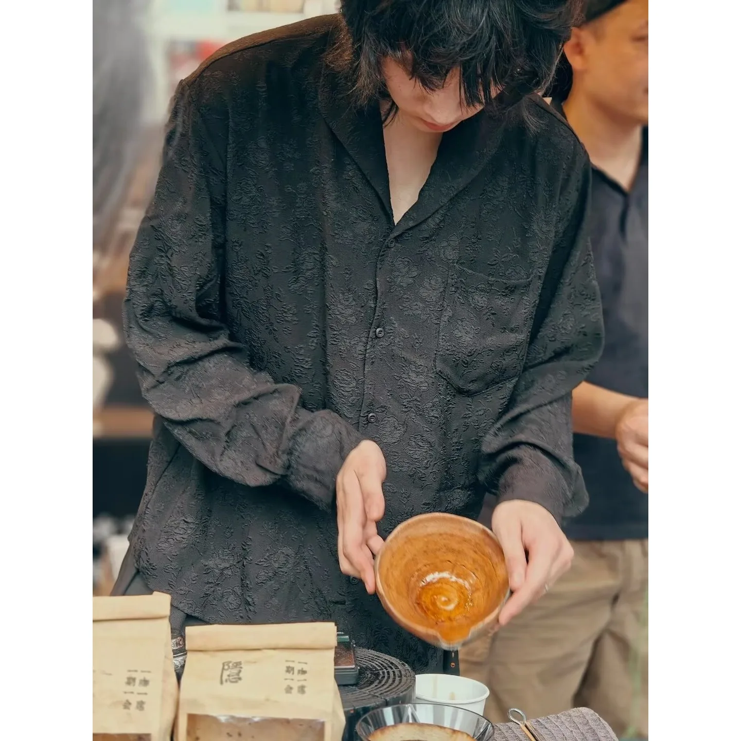 

Loose Fit Men's irt Autumn Winter plus Size 250 Pou New Chinese Sle Retro Casual Breathable Polyester Long Sve irt