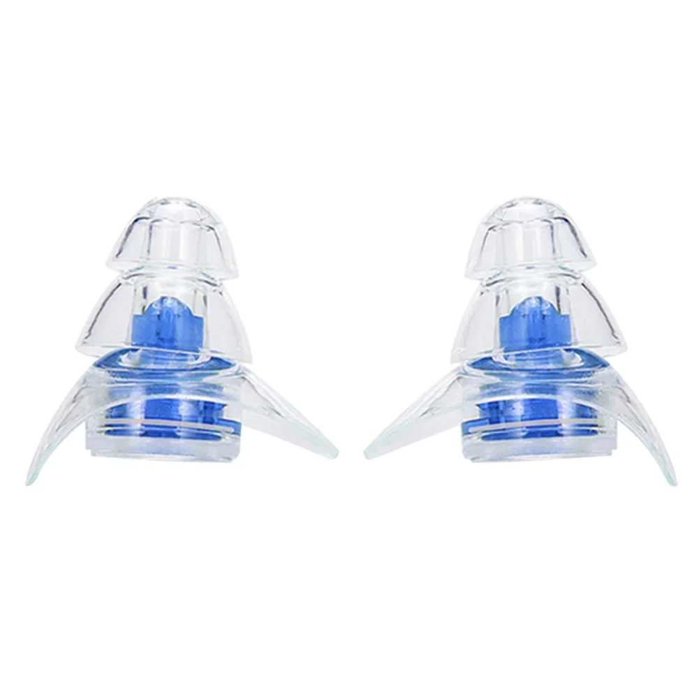 1 Pair Noise Cancelling Ear Plugs Noise Reduction Anti-noise Plugs Reusable Flexible Earplugs for Sleeping Study Concert Hearing