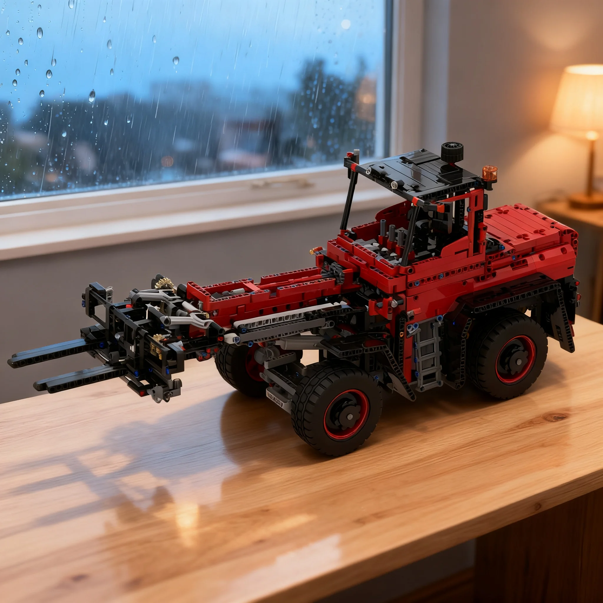 2116pcs MOC Technical Telescopic Wheel Loader Alternate Model Building Blocks Architecture Christmas Gift Toy Education Assemble