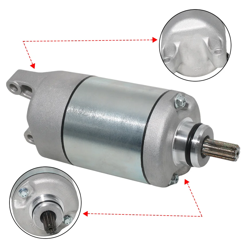 Starter Motor 21163‑1320 21163‑1321 For Kawasaki KVF650 KVF700 KVF750 Prairie Brute Force Green ATV Engine Starter Spare Part