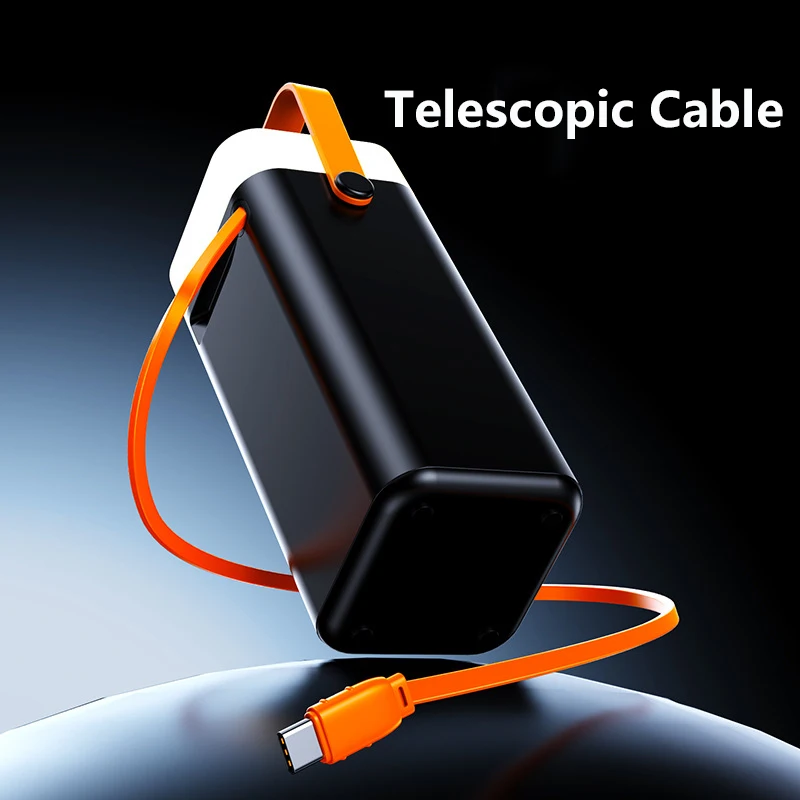 モバイルバッテリー 50000mAh USB Cケーブル付き PD 22.5W急速充電 ポータブル外部バッテリー充電器 iPhone Xiaomi Huawei対応