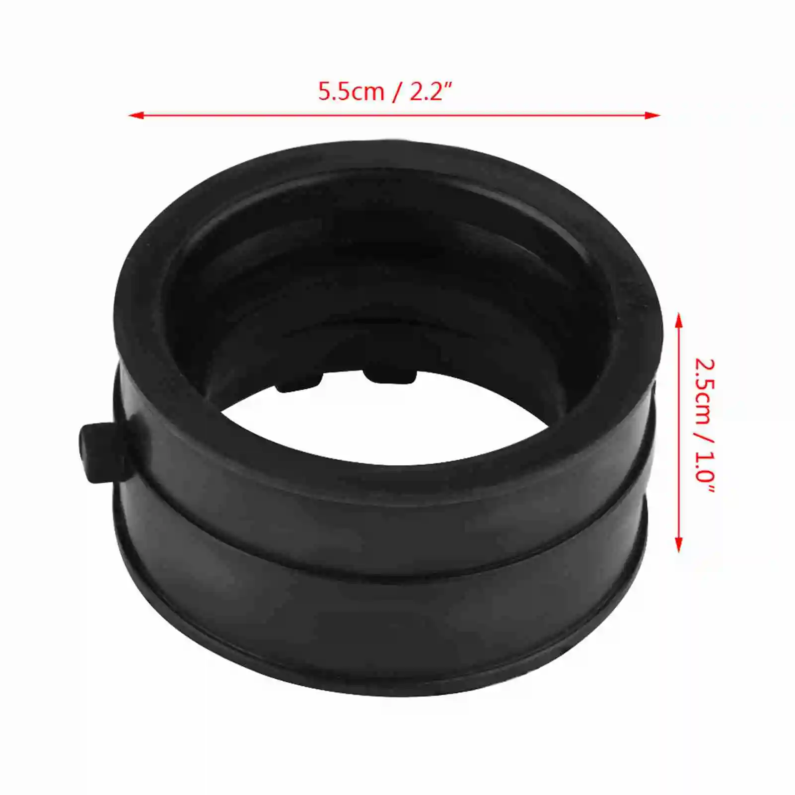 4Pcs Black Plastic Motorcycle Carb Carburetor Intake Manifold Boot Joint 5.5*2.5cm for Honda CBR600F2 1991-1994 CBR600F3