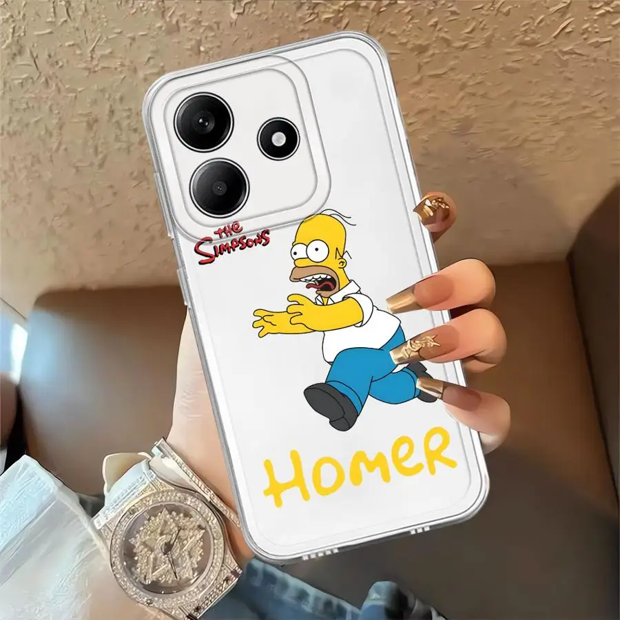 Case for Xiaomi Redmi Note 14 Pro Plus 12 11 Note 13 13C 11S A4 9 10 14C 12S 10S Soft Phone Cover The Simpsons Cartoon Homer view 6