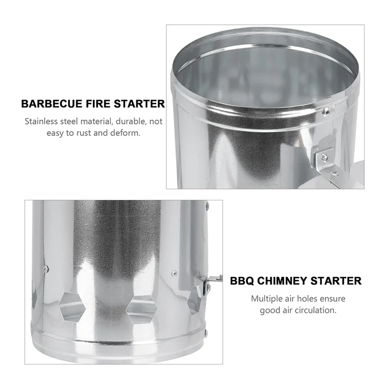 Canister Briquettes Charcoal Ignition Barrel Stove Stainless Steel Ignition Stainless Steel Ignition
