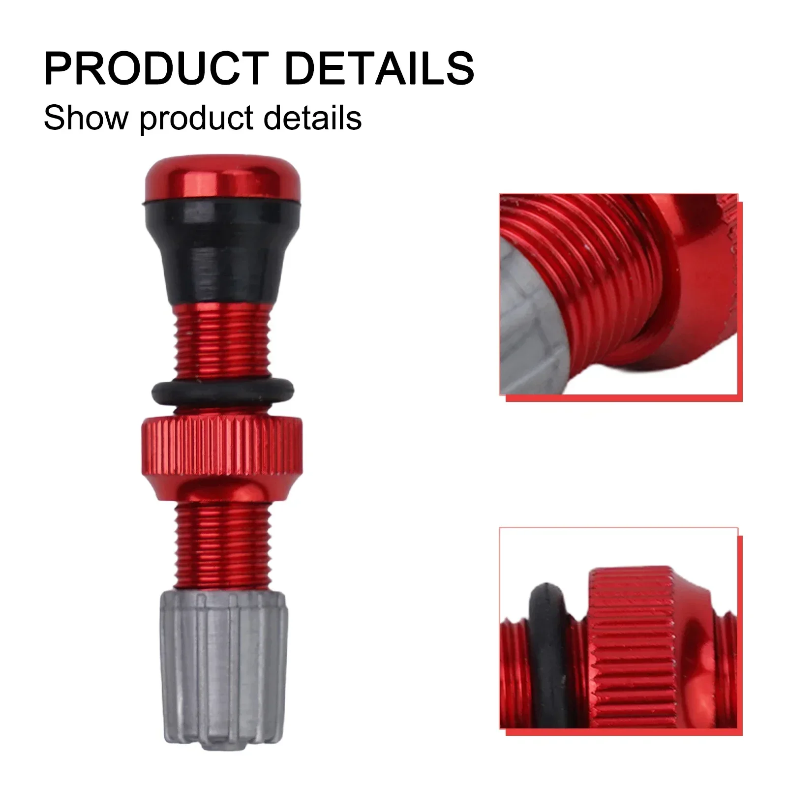 For-Schrader Valve Tubeless Valve Stainless Steel Material Tire Tyre Bike Tubeless Valve Cycling Accessories For-Schrader Valves