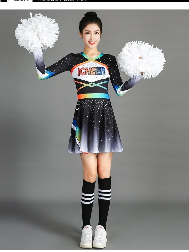 

Cheerleading costumes and performances Public Aerobics Boys and Girls College Opening Stage 2-piece set