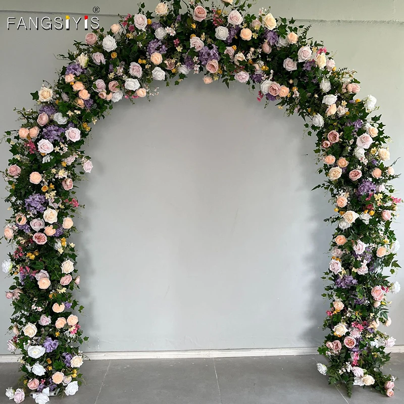 

Wedding Props Artificial round Arch Flower Row Arrangement Table Flower Ball Finished T stage Road Lead Decor FloralWedding Arch