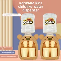 Children Cute Kapibara Water Dispenser Toy with Dual Cup Cartoon Cold/Warm Water Juice Drinking Fountain Simulation Kitchen Toys 2