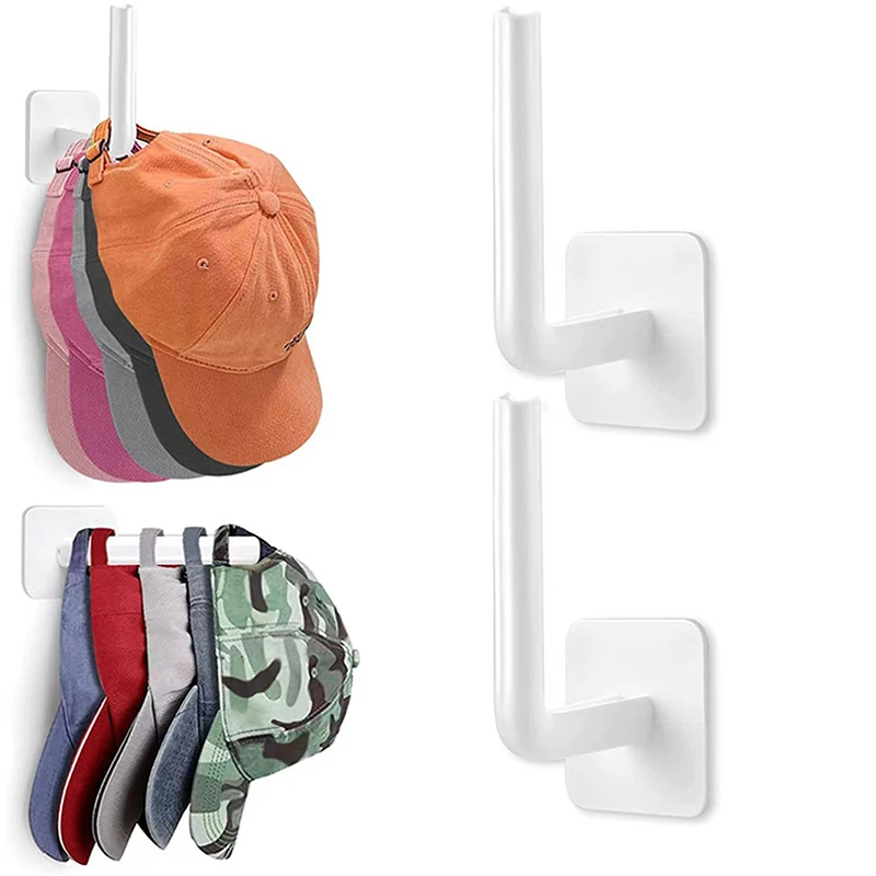 1PCS Baseball Hat Hanger Hat Organizer Wall Holder For Baseball Hat Waterproof Storage Stick Scrunchies Holder Organizer