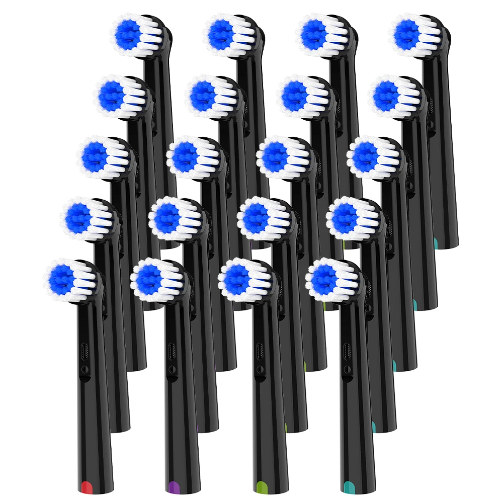 4/12/20 stuks vervangende borstelkoppen met zachte borstelharen, compatibel met Oral B elektrische tandenborstel, voor Pro 1000 100 7500