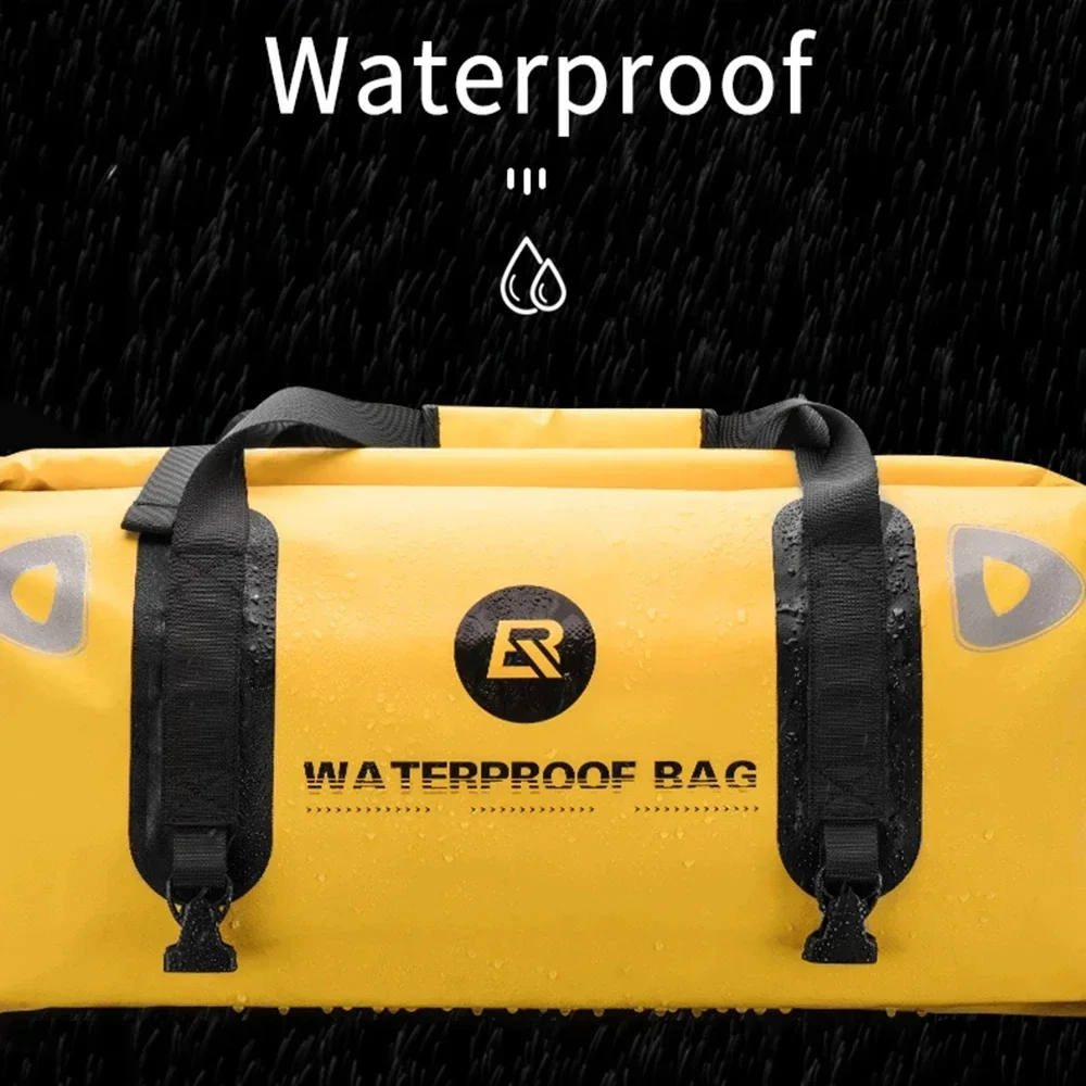 Customized Leather Saddle Bag Motorcycle Waterproof Side Bag For Motor Bike 60L Pannier Bag view 3