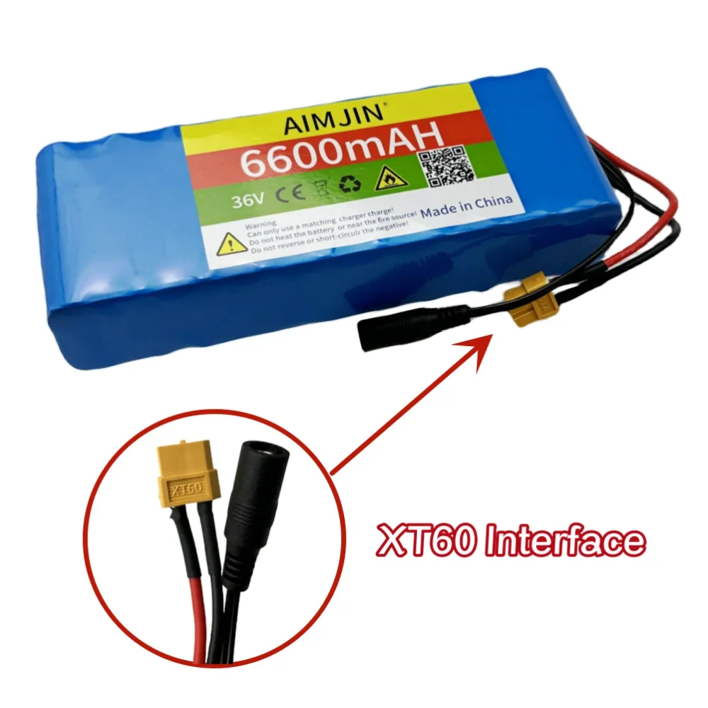 Akumulator litowo-jonowy 36V 6600mAh 10S2P do skuterów elektrycznych z podwójnym balansem