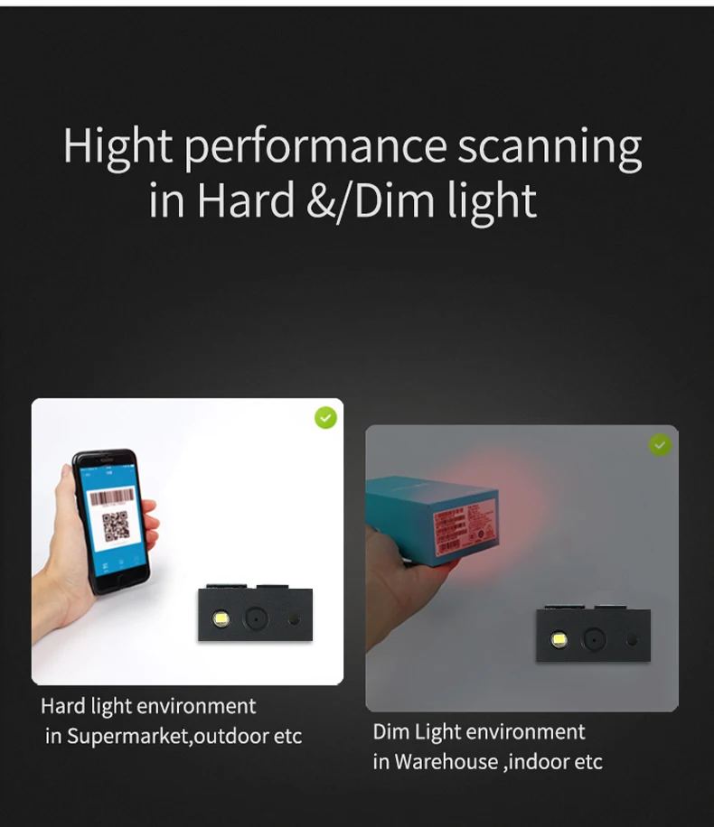 Yokoscan E4800 Megapixel 2D QR OCR OEM Barcode Scan Engine Module ultra High Performance for PDA, Mobile Terminal, Kiosk
