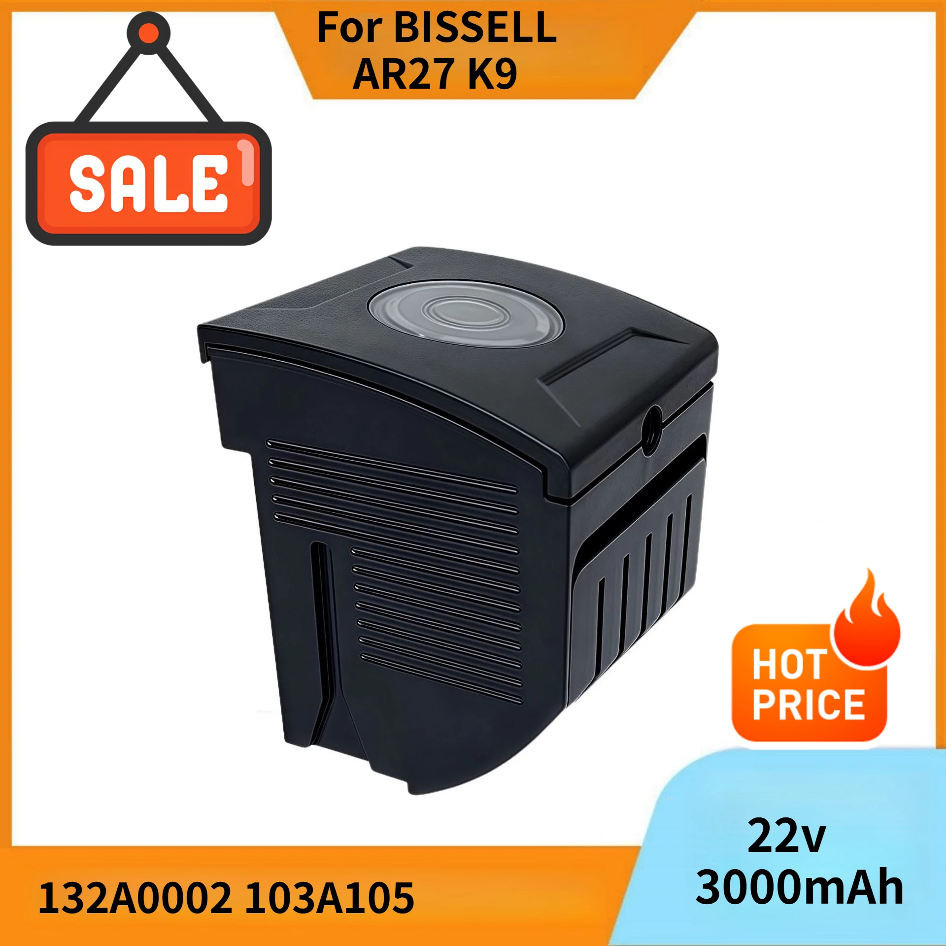 

Совместим с литиевой батареей для пылесоса Bissell/BISSELL 22 В 132A0002 103A105 AR27 K9