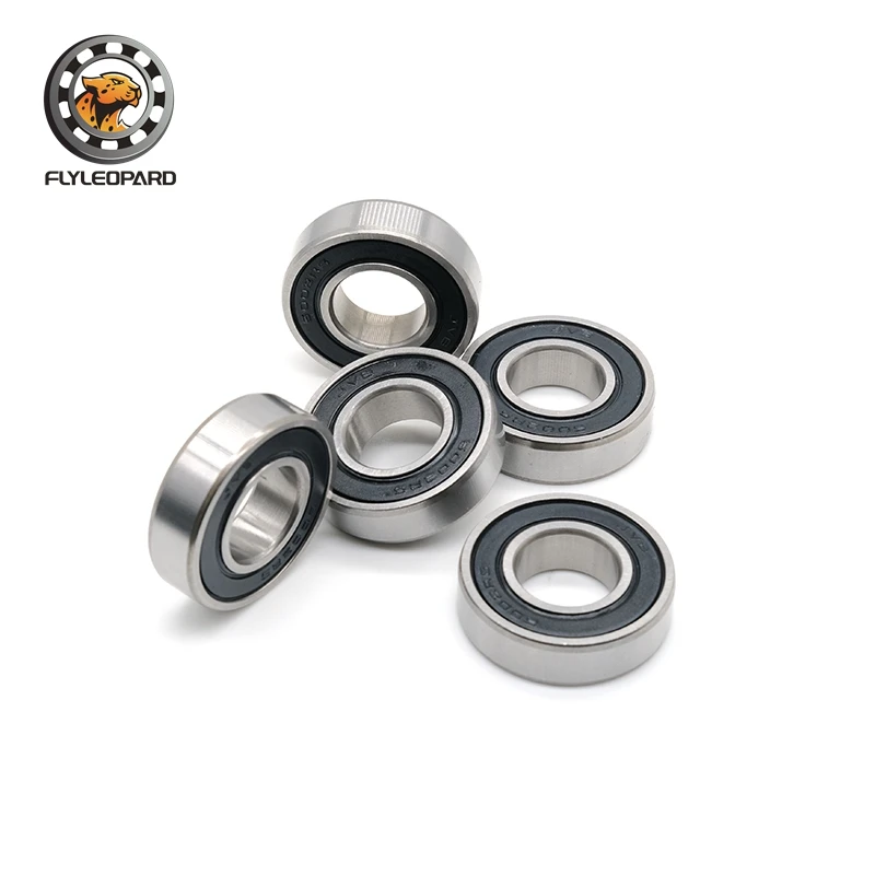 2PCS 6200RS Double Rubber Sealing Cover Deep Groove Ball Bearing 6200-2RS 10*30*9 mm