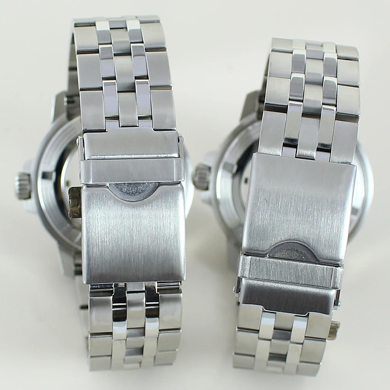 فضي/أسود 42.5 مللي متر ساعة رجالي حزام 100 متر مقاوم للماء لحركة Nh35 Nh36 Nh38 4R36 30.5 مللي متر الطلب تعديل نجم البحر T120 #6