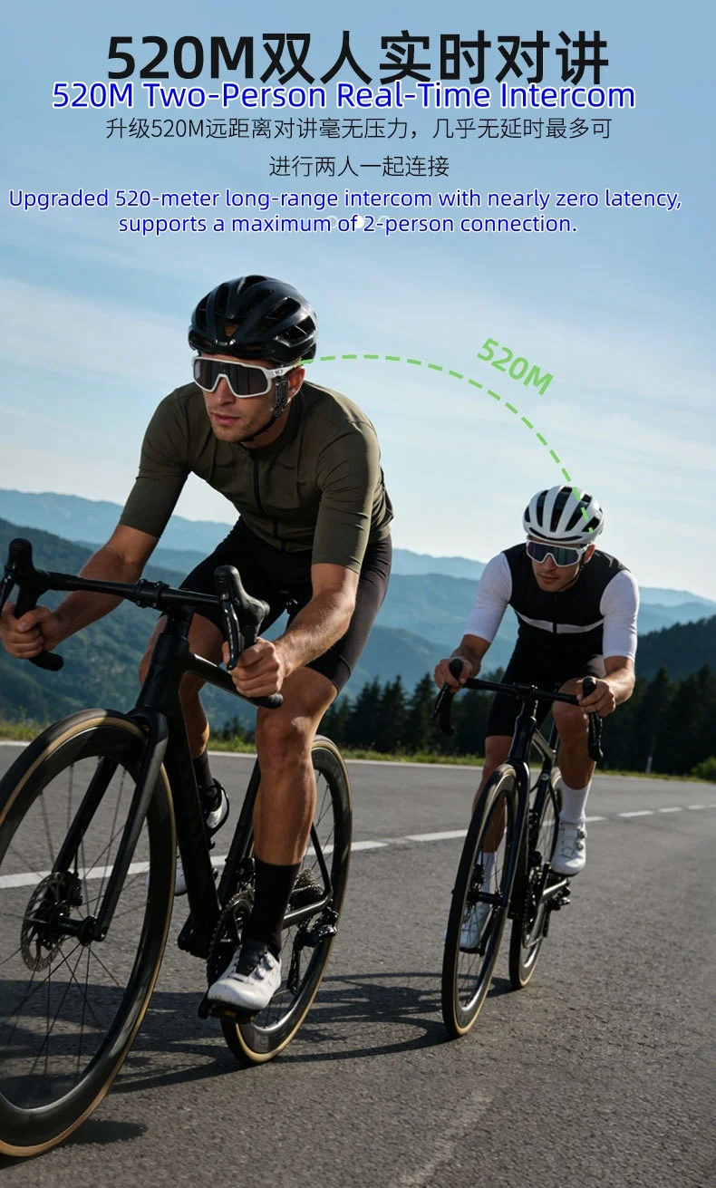 Outdoor Cycling Mountain Bike Wireless Bluetooth Music-Sharing Earphones, Dedicated Cycling Headphones