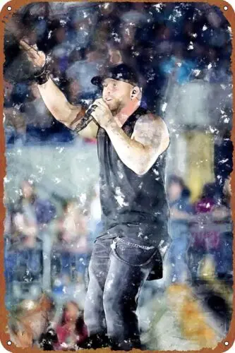 Brantley Gilbert 20 music poster Retro tin Sign Wall Art Decor Metal Sign Decor