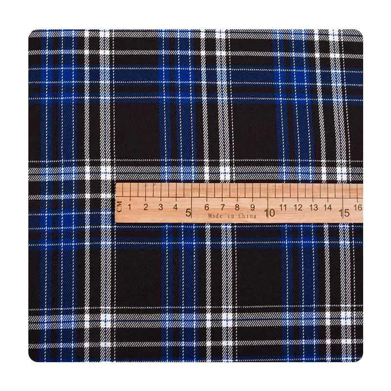 نسيج القميص المنسوج ذو اللون التويل وبطانة البدلة مصنوع من القطن والبوليستر المصقول