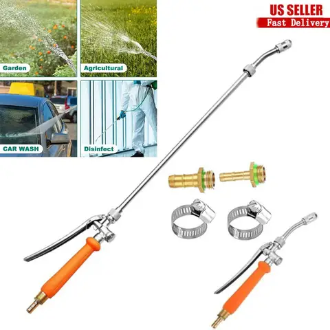 42'' Sprayer Wand Replacement 3/8" Brass Barb Universal Stainless Sprayer Wand