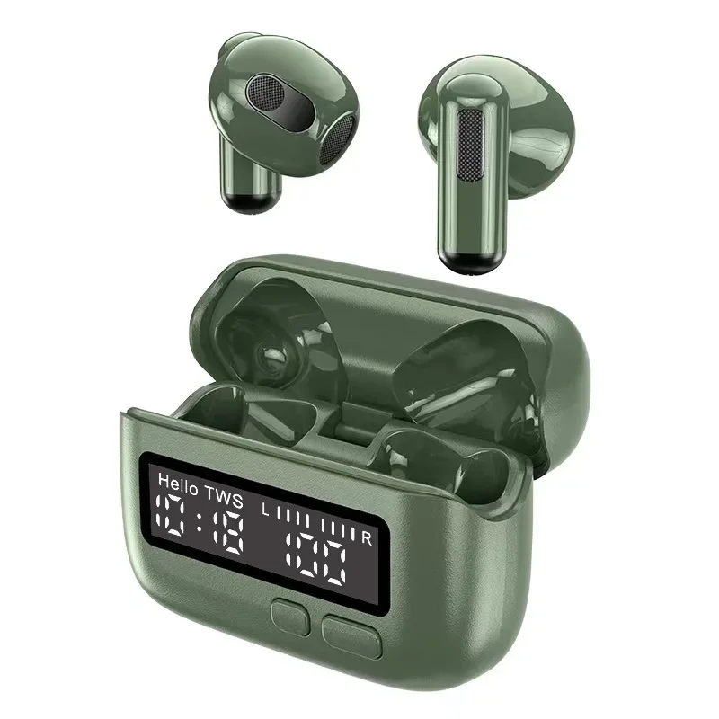 Portable Bluetooth Wireless Earbuds BPG Retro BB Machine with Unique Trendy Digital Display Clock for Sports and Daily Use