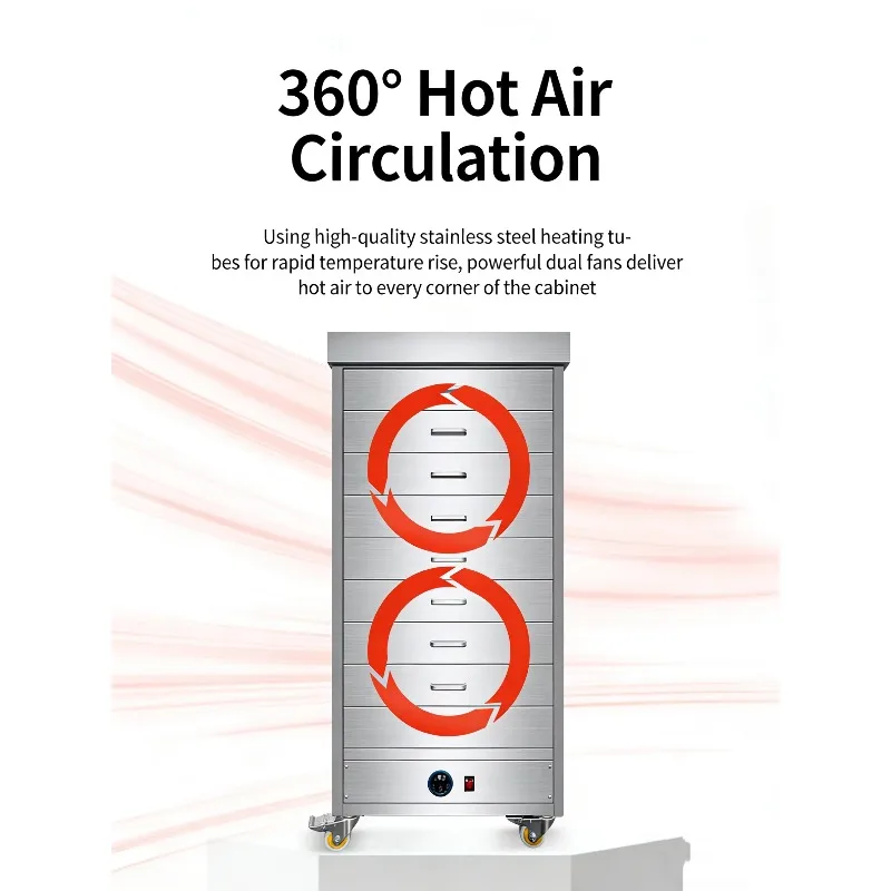 High Quality 9-Layer Commercial Canteen Kitchen Equipment Food Warmer Industrial Cooking Machines view 5