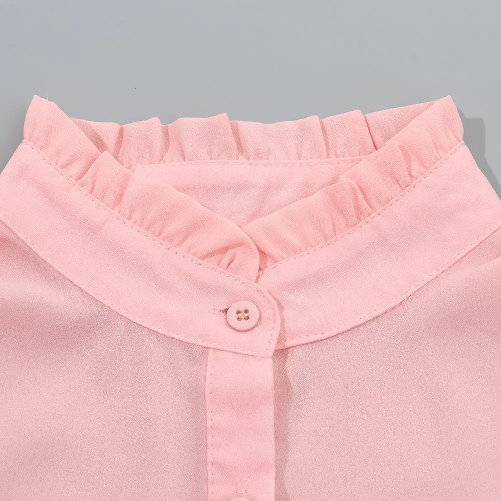 Women Men Lace Detachable False Tie Lapel Blouse Top Shirt Fake Collar Clothes Accessories