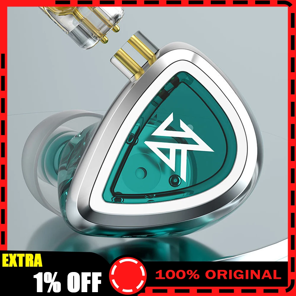 سماعات KZ EDA سماعات أذن باس/متوازنة/مرحلة الدقة داخل الأذن سماعات رأس رياضية مزودة بخاصية إلغاء الضوضاء سماعة HIFI