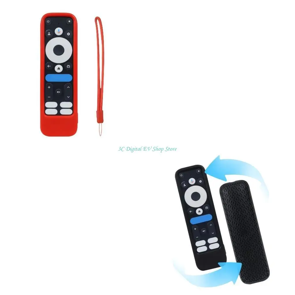Fundas silicona E74D para controles remotos ONN 4K