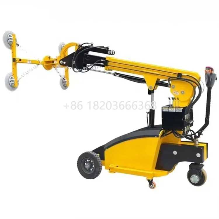 YG Customized 500kg 600kg 5m High Installing Window Europe Hydraulic Electric Vacuum Glass Lifter Lifting Machine Glazing Robot