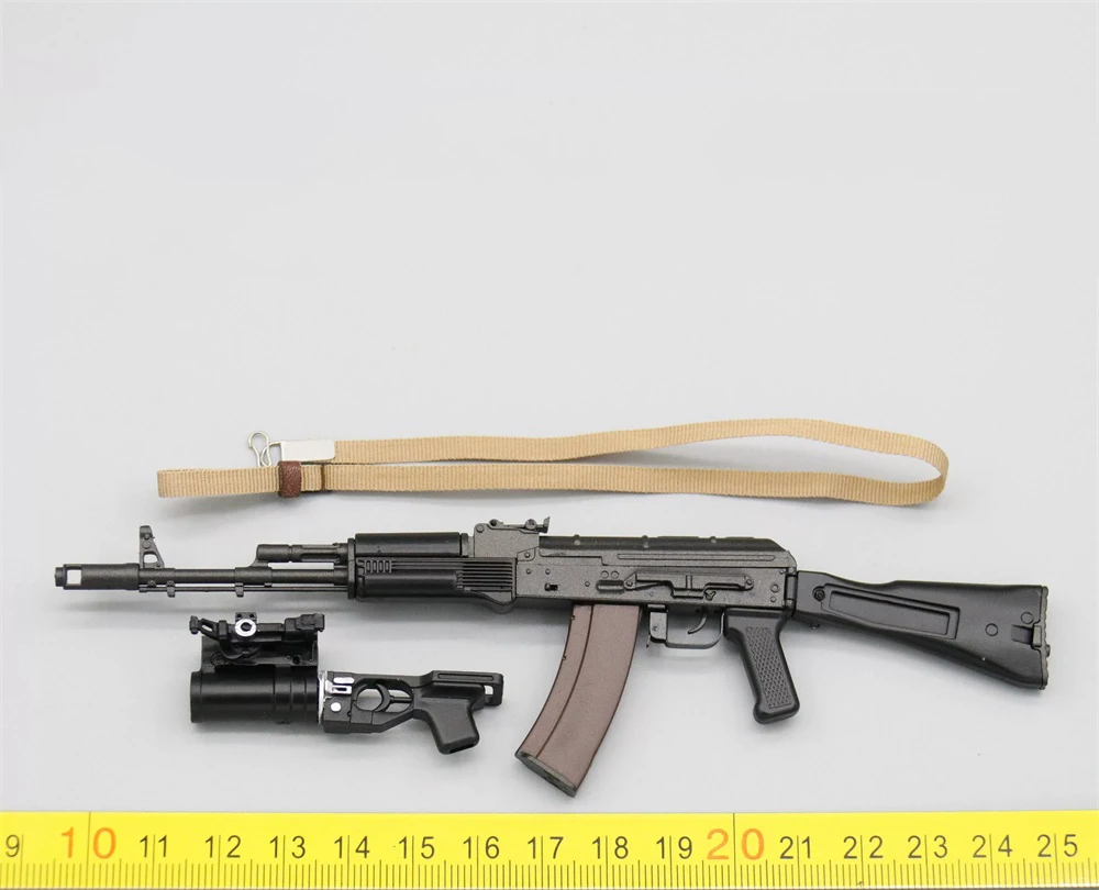 UJINDOU UD9065 ロシア製アクションフィギュア兵士用劇場メイン武器AK74おもちゃモデルクリップ(実物ではありません)12インチフィギュア人形DIY 1/6用 1