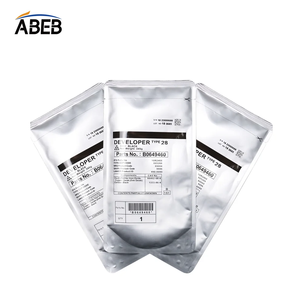 1PCS Type28 Developer Powder For Ricoh MP2501 1813L 1913L 2001L 2013 2001SP High Compatible Copier iron Carrier Black 345g/Bag