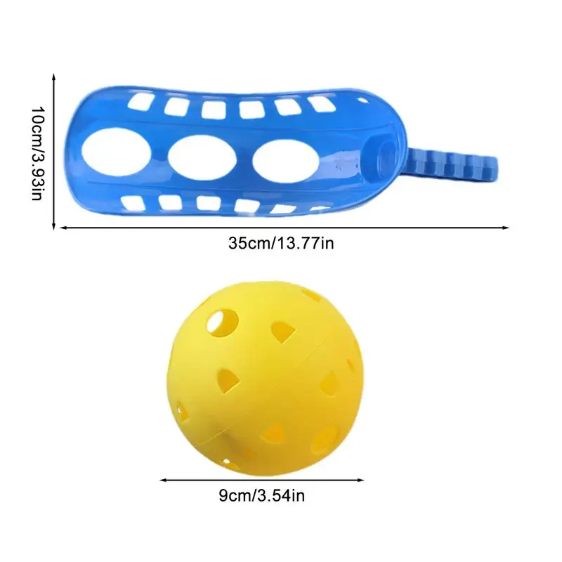 Set Scoop Ball lempar & Tangkap sendok dan Kit bola untuk anak laki-laki, lucu anak-anak lempar & Tangkap bola sendok aktivitas musim panas untuk rumah rumput