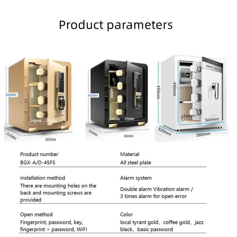 Upgrade New Safe Home Family Small Mini 45 Pass Folder Ten Thousand Password Bedside Invisible In The Wall Into The Wardrobe Lar
