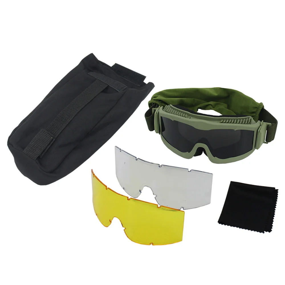 VULPO-Windproof Tactical Goggles para Airsoft Paintball Shooting, óculos anti-nevoeiro para caminhadas e montanhismo