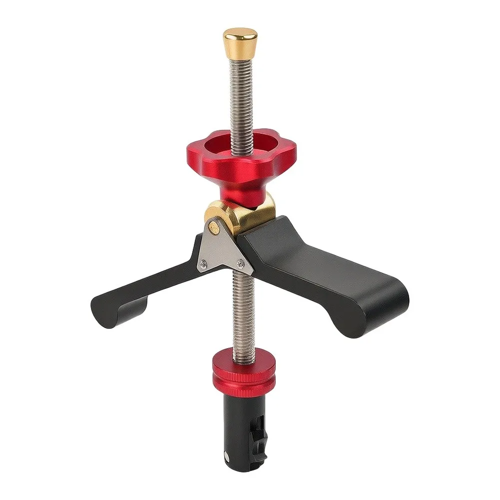 Adjustable Quick-Press Clamp For Woodworking Desktop Use Strong Hold Down Tool For Cutting And Assembly Red Finish For Home