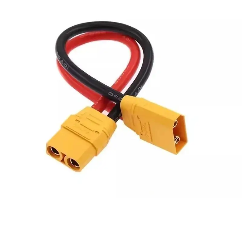 XT60 XT90 Deans T enchufe macho a T adaptador hembra Cable de extensión de enchufe T Cable de silicona 14AWG 12AWG 1 Uds