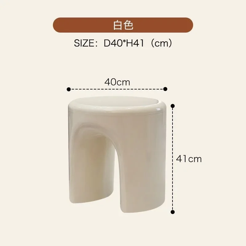 Creative Nordic designer hourglass edge, sofa small apartment, shoe changing stool, bedside table