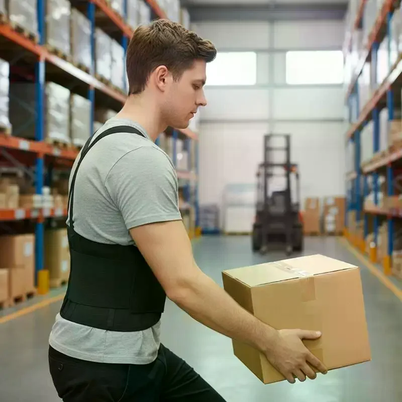 Ergonomic Back Support Belt Adjustable for Men Women Ideal for Long Hours at Work or Gym