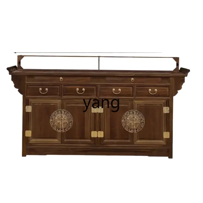 LH  Buddhist platform household solid wood incense case Chinese style central hall rural worship Guanyin Shentai