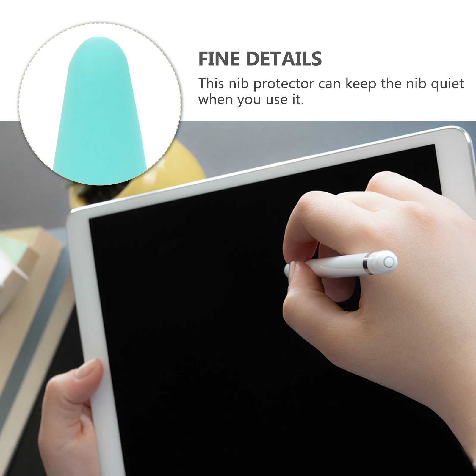 

Stylus Pen Nib Covers Silicone Protectors Mute Writing Compatible For Apple Pencil 1 2 Anti-Slip Durable Cover For