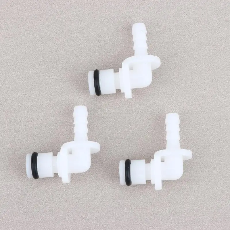 New 1/3PCS Bend Adapter Valve Sealing Conductive Male Female Connector Plastic Quick Plug Hose Connection