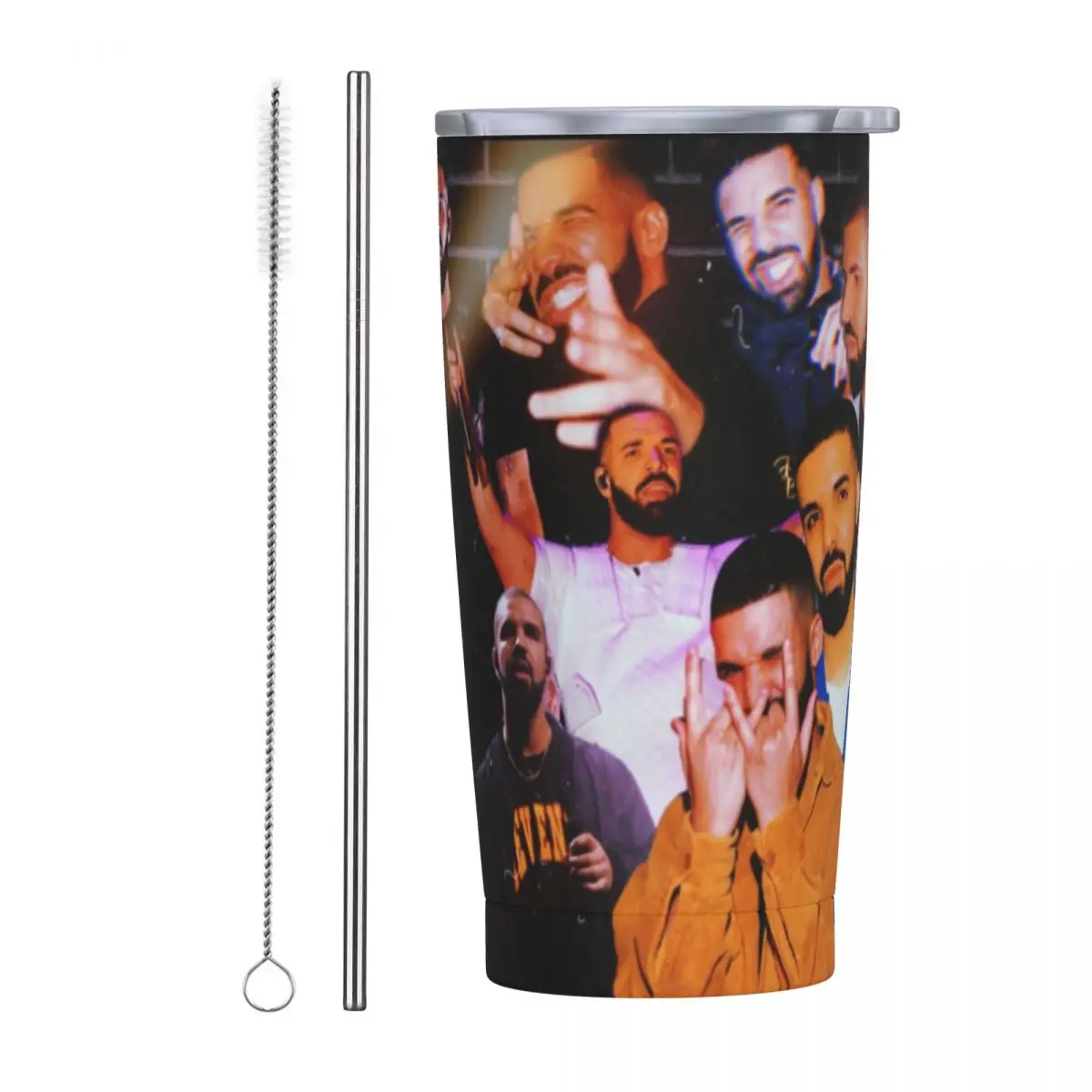 Stainless Steel Tumbler Drake Music Rapper Thermal Cups Hip Hop Leakproof Cold and Hot Car Mugs Travel Custom Water Bottle