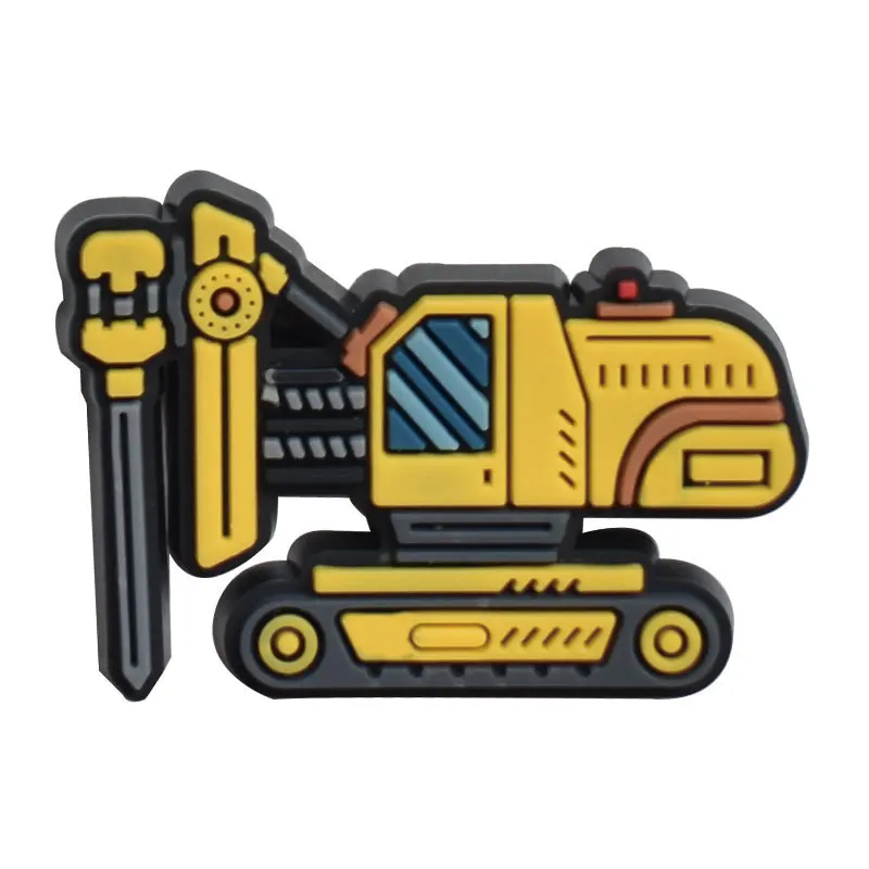 Shoe Charms Decorations Fits for Clogs Engineering Veh Pins Boys Girls Kids Women Teens Gifts Party Favors Shoes Accessories