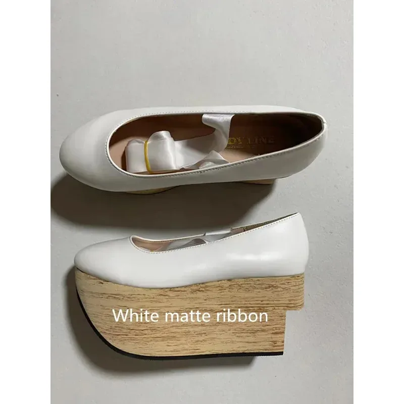 qq 123レディースプラットフォームハイヒールパンプスサンダルクロスストラップロリータコスプレクリーパー日本の原宿靴ロッキングホース新202