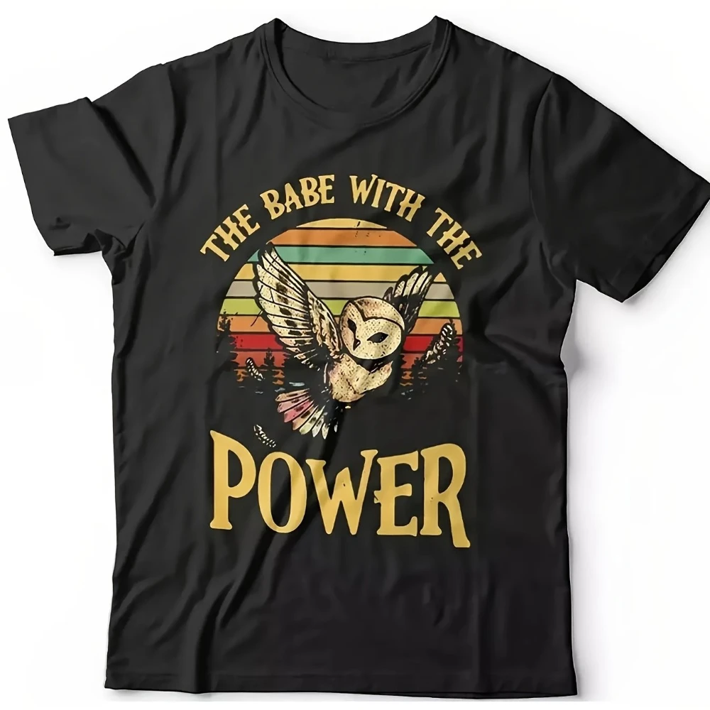 Unisex Babe with Power Dbowie Labyrinth Fantasy T-Shirt Soft and Comfortable Must-Have Casual Streetwear for All Seasons