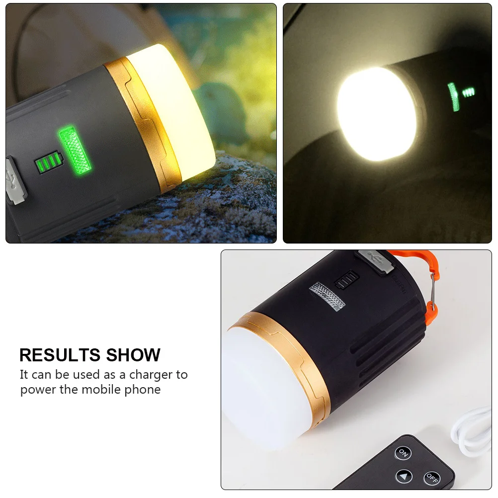 1 set Lampu Tenda LED Isi Ulang Portabel Lampu Camping Desain Magnet Ponsel Lampu Darurat Perjalanan Luar Ruangan