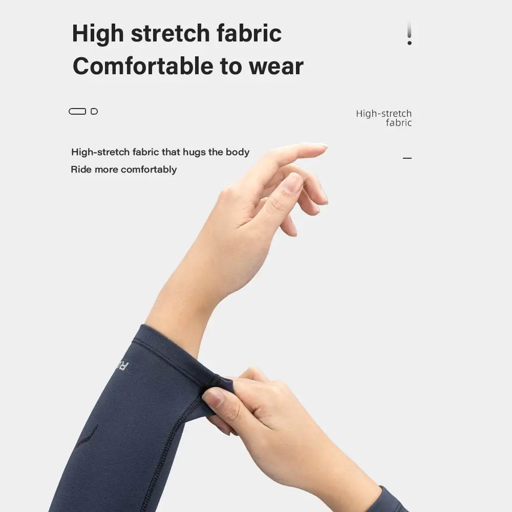 ROCKBROS Herbst Winter Radfahren Bein Hülse Männer Frauen Winddicht Fleece Arm Bein Wärmer Zyklus Sport Ärmeln Legging Fahrrad Ausrüstung – Detail 8