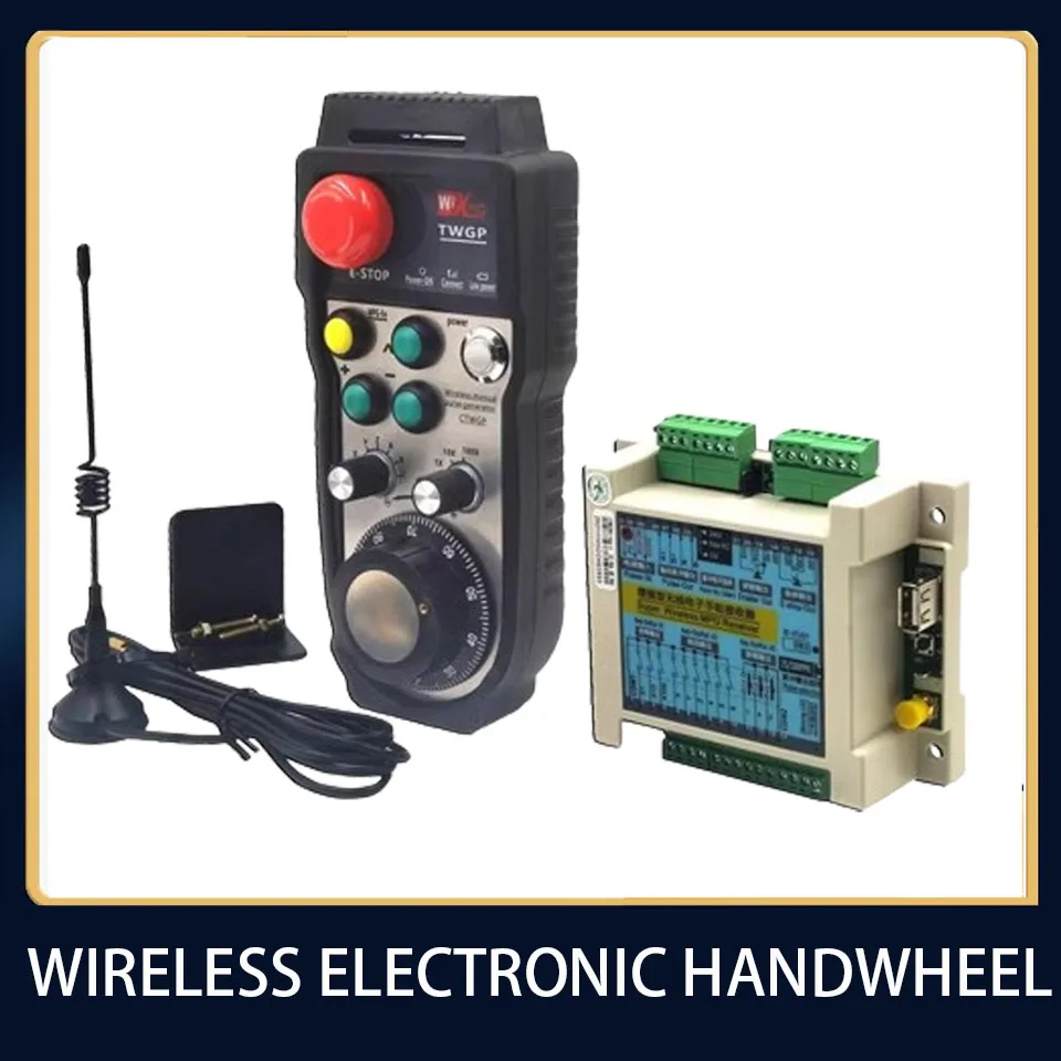 

Core Synthetic Wireless Electronic Handwheel Cnc Emergency Stop Hand Pulse Generator New Generation System Alloy And Button